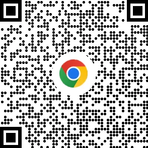 用於在行動裝置上下載 Chrome 瀏覽器的 QR 圖碼
