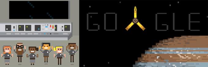 Juno Reaches Jupiter doodle